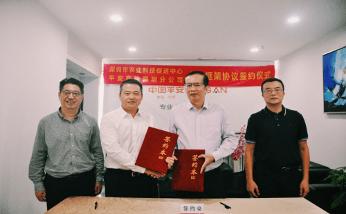 平安产险深圳分公司与深圳市农业科技促进中心签订合作框架协议
